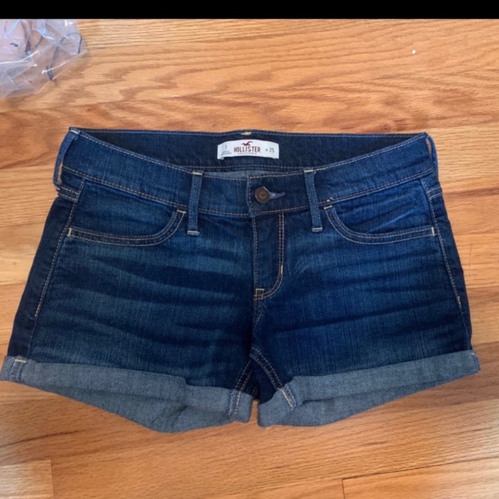 Hollister low rise jean shorts
